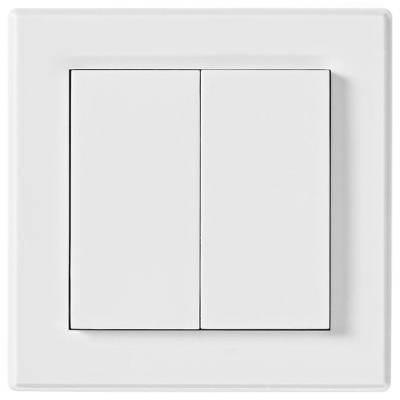 NEDIS RF chytrý nástěnný přepínač/ rozsah 30 m/ dvojitý/ bílý