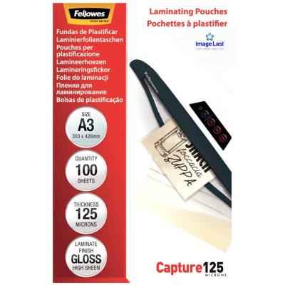 FELLOWES laminovací fólie/ formát A3/ 125 mic ImageLast/ velikost 303x426 mm/ lesklé/ 100 pack
