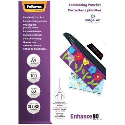 FELLOWES laminovací fólie/ formát A4/ 80 mic ImageLast/ velikost 216x303 mm/ lesklé/ 100 pack