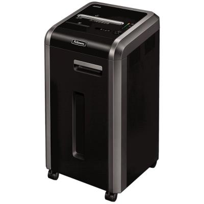 FELLOWES skartovač 225 Mi/ křížový mikrořez 2x12 mm/ objem koše 60 l/ stupeň utajení P-5 (tajné)/ černý