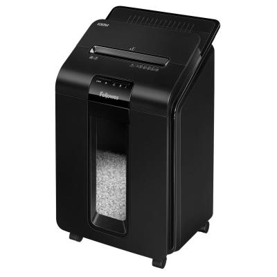 FELLOWES skartovač AutoMax 100 M/ křížový mikrořez 4x10 mm/ objem koše 23 l/ stupeň utajení P-4 (důvěrné)/ černý