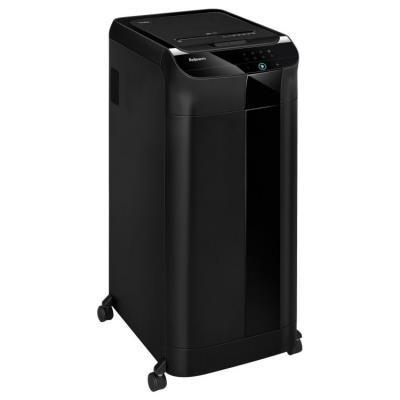 FELLOWES skartovač AutoMax 600 M/ křížový řez 2x12 mm/ objem koše 83 l/ stupeň utajení P-5 (tajné)/ černý
