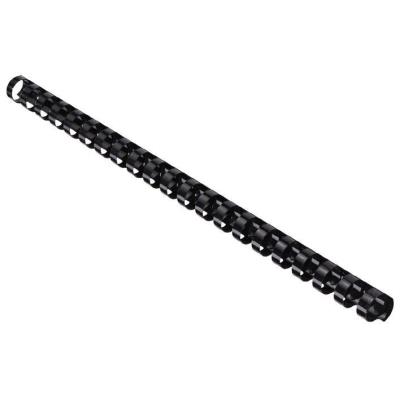 EUROSUPPLIES plastové hřbety/ formát A4/ 8mm/ černé/ 100 pack