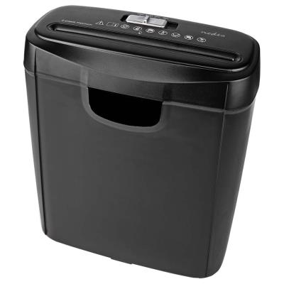 POŠKOZENÝ OBAL - NEDIS skartovačka PASH112BKA4/ formát A4/ velikost řezu 6mm/ stupeň utajení (DIN) 2/ objem nádoby 10 l/ černá
