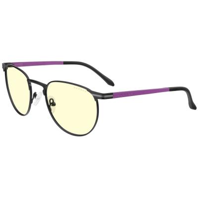 GUNNAR kancelářske/herní brýle MATEO BLACK PANTHER- MARVEL BLACK PANTHER VIBRANIUM * jantarová skla * BLF 65 * GUNNAR fo