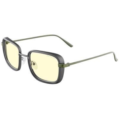 GUNNAR kancelářske/herní brýle FALLOUT VAULT 33 /GUNMETAL-OLIVE / * jantárová skla * BLF 65 * GUNNAR focus