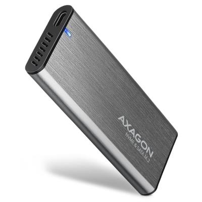AXAGON box na M.2 NVMe SSD / EEM2-SG2 / USB-C / USB 3.2 Gen2 / kabel 20cm USB-C na USB-A
