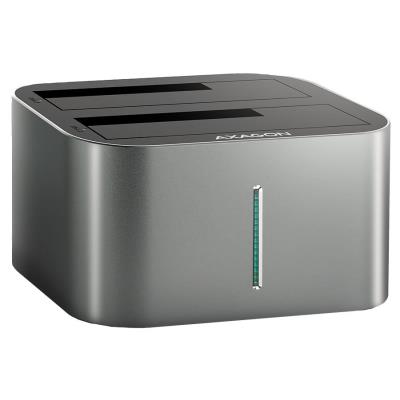 AXAGON dokovací stanice pro 2x SATA 6G HDD/SSD / ADSA-DC / 2,5" i 3,5" / USB 3.2 Gen1 / AC adaptér / 0,8m kabel