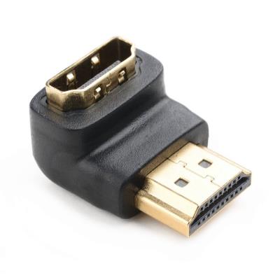 NEDIS adaptér HDMI úhlový 90°/ HDMI konektor - HDMI zásuvka/ černý/ box