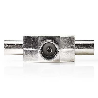 NEDIS koaxiální rozbočovač/ 2x IEC (koaxiální) zástrčka - IEC (koaxiální) zásuvka/ kov/ BOX