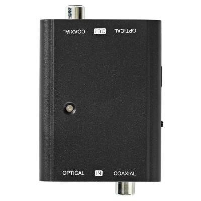 NEDIS digitální audio převodník/ 2cestný/ zásuvka RCA + zásuvka Toslink/ zásuvka RCA + zásuvka Toslink/ černý