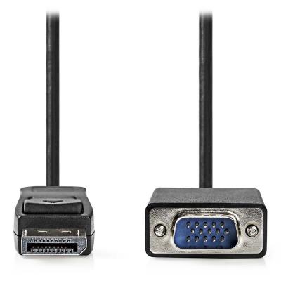 NEDIS kabel DisplayPort - VGA/ zástrčka DisplayPort - zástrčka VGA/ černý/ bulk/ 2m
