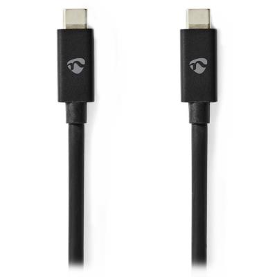 NEDIS kabel USB 4.0 Gen 3x2/ zástrčka USB-C - zástrčka USB-C/ 8K/ černý/ 2m