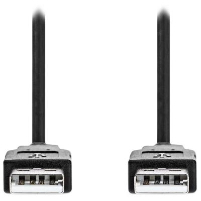 NEDIS kabel USB 2.0/ zástrčka USB-A - zástrčka USB-A/ černý/ bulk/ 1m
