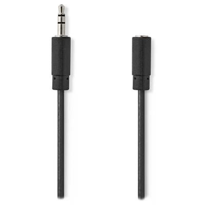 NEDIS prodlužovací stereo audio kabel s jackem/ zástrčka 3,5 mm - zásuvka 3,5 mm/ černý/ bulk/ 10m