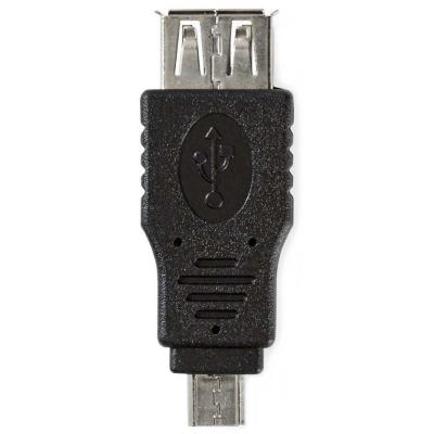 NEDIS redukce USB 2.0/ zástrčka USB micro B - zásuvka USB A/ černý/ blistr