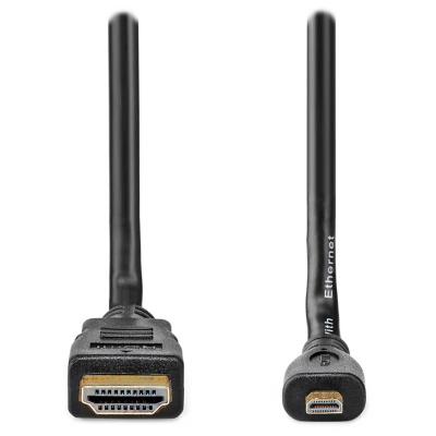 NEDIS High Speed HDMI 1.4 kabel s ethernetem/ 4K@30Hz/ zlacené konektory HDMI-micro HDMI/ černý/ box/ 2m