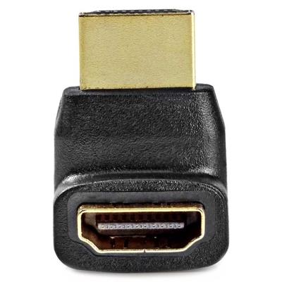 NEDIS adaptér HDMI/ konektor HDMI – zásuvka HDMI/ úhlový 270°/ černý/ box