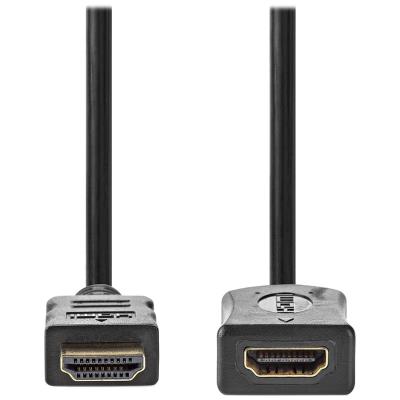 NEDIS prodlužovací High Speed HDMI 1.4 kabel s ethernetem/ 4K@60Hz/ zlacené konektory HDMI-HDMI/ černý/ bulk/ 1m