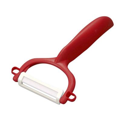 KYOCERA keramická škrabka na ovoce a zeleninu/ Horizontální/ červená