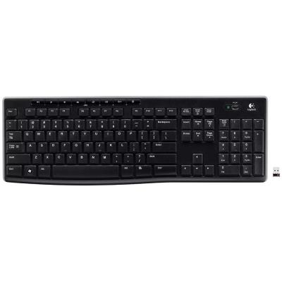Logitech klávesnice K270/ Bezdrátová/ 2.4GHz/ USB přijímač/ US/ Černá