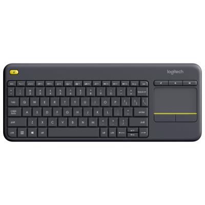 Logitech klávesnice Touch K400 Plus / Bezdrátová/ 2.4GHz/ Touchpad/ USB přijímač/ US/ Černá