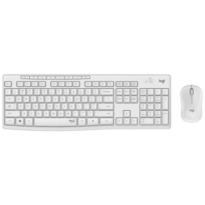 Logitech set MK295/ Bezdrátová klávesnice + myš/ 2.4GHz/ USB přijímač/ US/ bílý