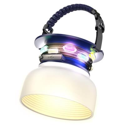 IMMAX solární kempingová lampička s integrovaným RGB LED světelným řetězem/ 10W/ IP65/ USB-C
