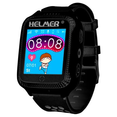 HELMER dětské hodinky LK 707 s GPS lokátorem/ dotykový display/ IP54/ micro SIM/ kompatibilní s Android a iOS/ černé