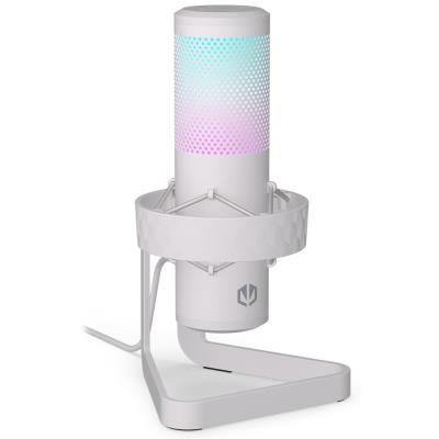 Endorfy streamovací mikrofon  AXIS Streaming OWH / RGB efekt / stojánek / USB / bílý