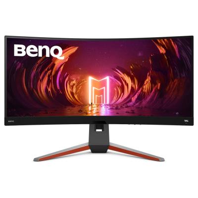 BENQ Mobiuz 34" LED EX3410R/ Curved/ VA panel/ 3440x1440/ 3000:1/ 1ms/ 144 Hz/ 2xHDMI/ DP/ USB/ FreeSync/ černošedý