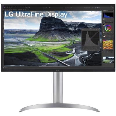 LG monitor 27UQ850V-W IPS 4K / 3840x2160 / 5ms / 2000:1 / 400cd / HDMI / DP / USB-C/ repro /pivot / výškově nastav./bílý