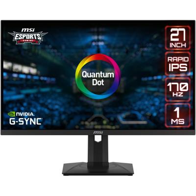 MSI Gaming G274QPF QD/ 27"/ 2560x1440/ Rapid IPS/ 1ms/ 170Hz/ 400cd/m2/ 1000:1/ 2x HDMI/ DP/ USB-C/ černý