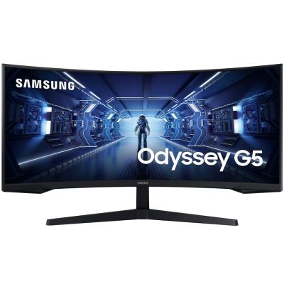 Samsung Odyssey G55T 34" / Prohnutý / UWQHD 3440x1440 / 21:9 / VA / 1ms / 165Hz / Jack/HDMI/DP/VESA
