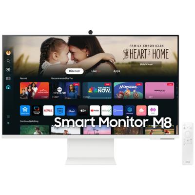 Samsung Smart Monitor M8 32" / M80D / 4K UHD 3840x2160 / 16:9 / VA / 4ms / 60Hz / HDMI/DP/USB/USB-C/WiFi/BT/VESA/Repro