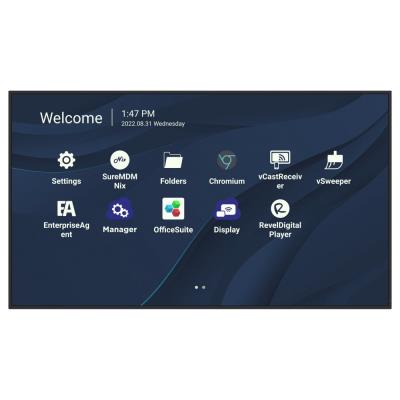 ViewSonic Flat Display CDE5530/55"/24-7 LCD/3840x2160/6,5ms/450cd/HDMI x 2/USB A x 2/USB-C/RJ45/RS232/repro/Android
