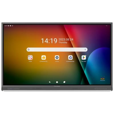 ViewSonic Flat Touch Display IFP7552-2F EDLA/75"/UHD/450nits, 5000:1,8G RAM/64GB/HDMI/VGA/USB-C /RJ45 x2, RS232 x1,Black