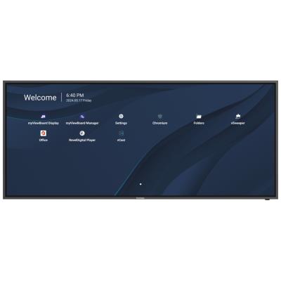 ViewSonic Flat Display CDE92UW/92"/WUHD/ 500nits, 5000:1, 8G RAM/128GB/ OPS slot/ HDMIDP/USB/Audio/RS232/Speaker/black
