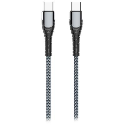 Colorway Datový Kabel USB-C/ USB-C/ 3A/ Fast Charging 65W/ 2m/ Šedivý