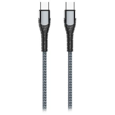 Colorway Datový Kabel USB-C/ USB-C/ 3A/ Fast Charging 65W/ 1m/ Šedivý