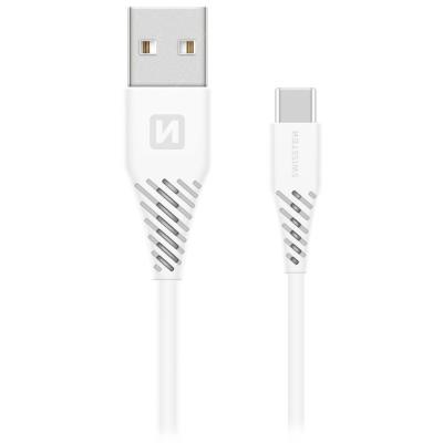 Swissten Datový Kabel Usb / Usb-C Bílý 1,5 M (9Mm)