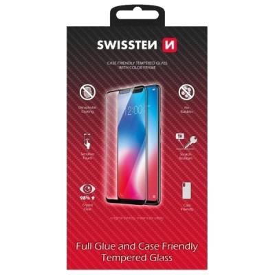 Swissten sklo Full Glue , Color frame, Case friendly pro Samsung Galaxy A53 5G / černé