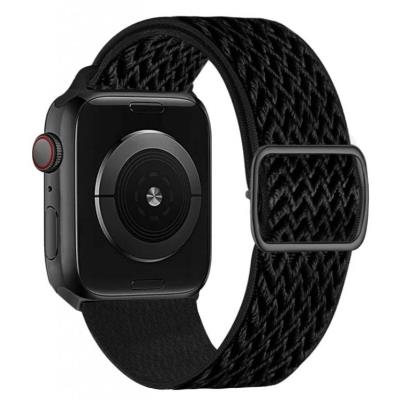 Swissten řemínek pro apple watch nylonový 42 / 44 / 45 / 49 mm černý (se sponou)