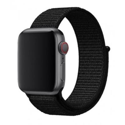 Swissten řemínek pro apple watch nylonový 38 / 40 / 41 mm černý