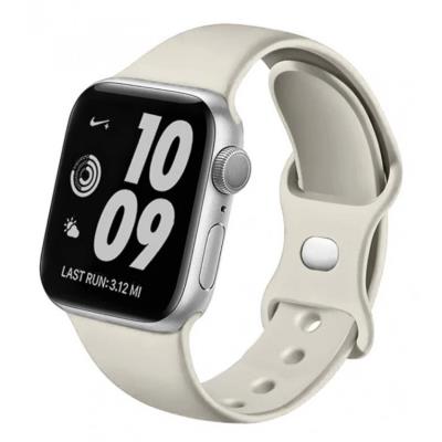 Swissten řemínek pro apple watch silikonový 38 / 40 / 41 mm kamenně šedý