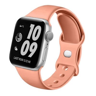 Swissten řemínek pro apple watch silikonový 38 / 40 / 41 mm oranžově růžový