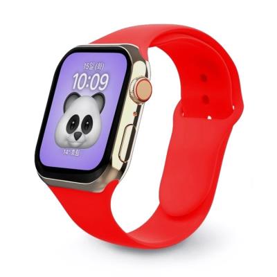 Swissten řemínek pro apple watch silikonový 42 / 44 / 45 / 49 mm červený