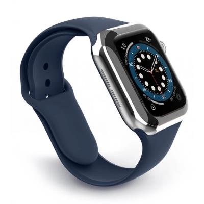 Swissten řemínek pro apple watch silikonový 42 / 44 / 45 / 49 mm modrý
