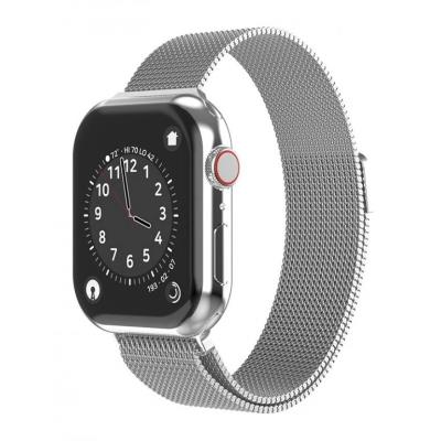 Swissten řemínek pro apple watch milánský tah 42 / 44 / 45 / 49 mm stříbrný