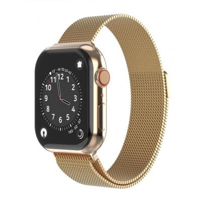 Swissten řemínek pro apple watch milánský tah 42 / 44 / 45 / 49 mm zlatý